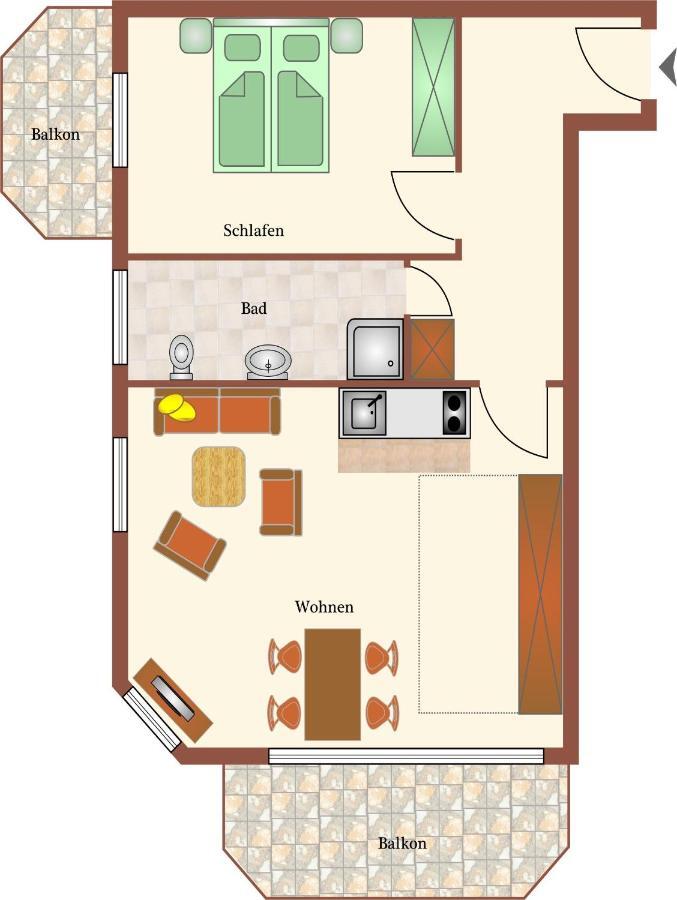 Haus Duenenglueck Whg. 23, Teilseesicht Куксгафен Екстер'єр фото